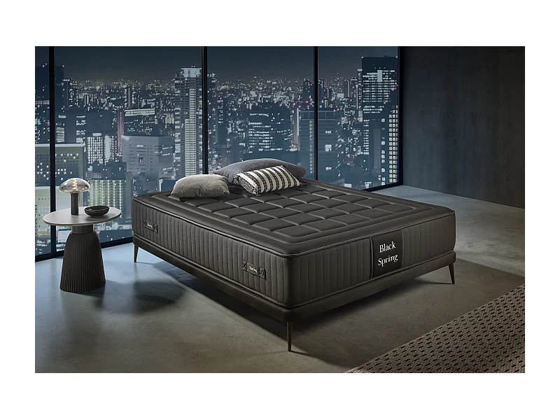 Pocketveren Matras Black Spring Royal, 200x200 cm -Moonia