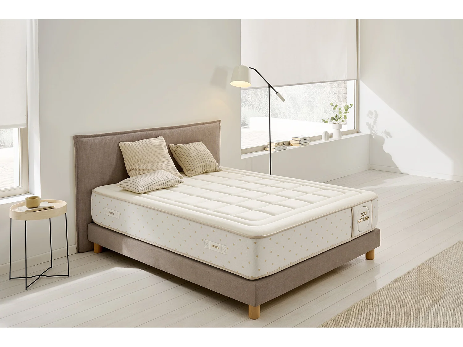 Matelas Mousse à memoire de forme Eco Nature Memory Foam, 200x200 cm -Moonia