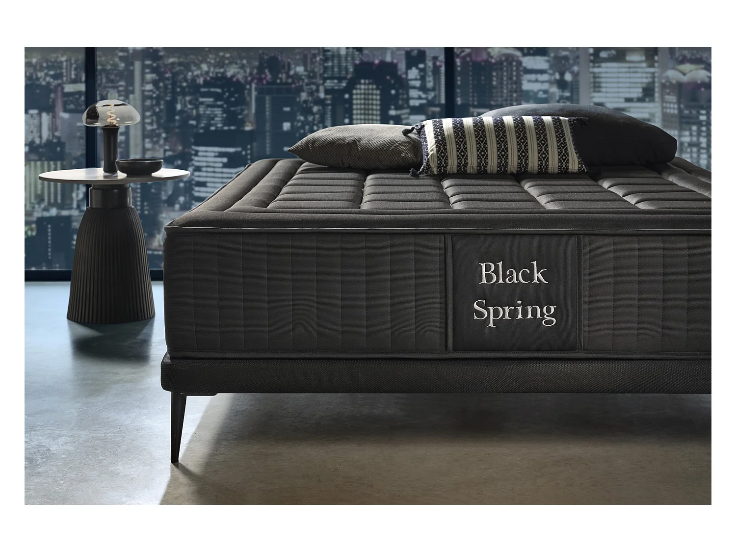 Matelas Ressorts Ensachés Black Spring Royal, 90x190 cm -Moonia