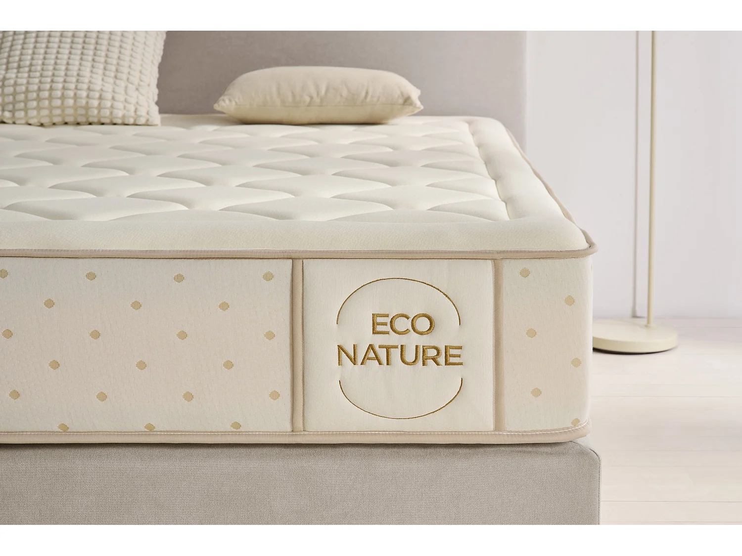 Matelas Ressorts Ensachés Eco Nature Spring, 135x200 cm -Moonia