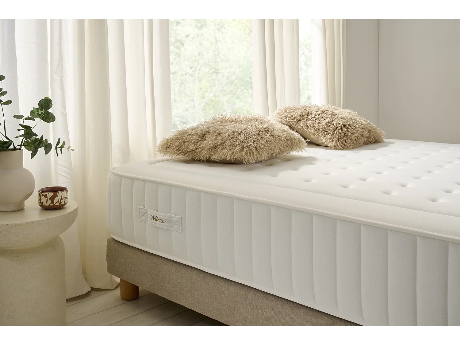 Matelas Ressorts Ensachés Micro Spring Premier, 80x180 cm -Moonia