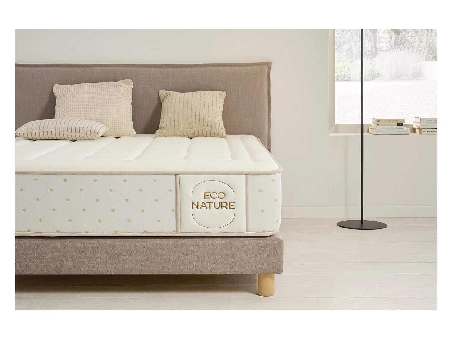 Matelas Mousse à memoire de forme Eco Nature Memory Foam, 100x200 cm -Moonia