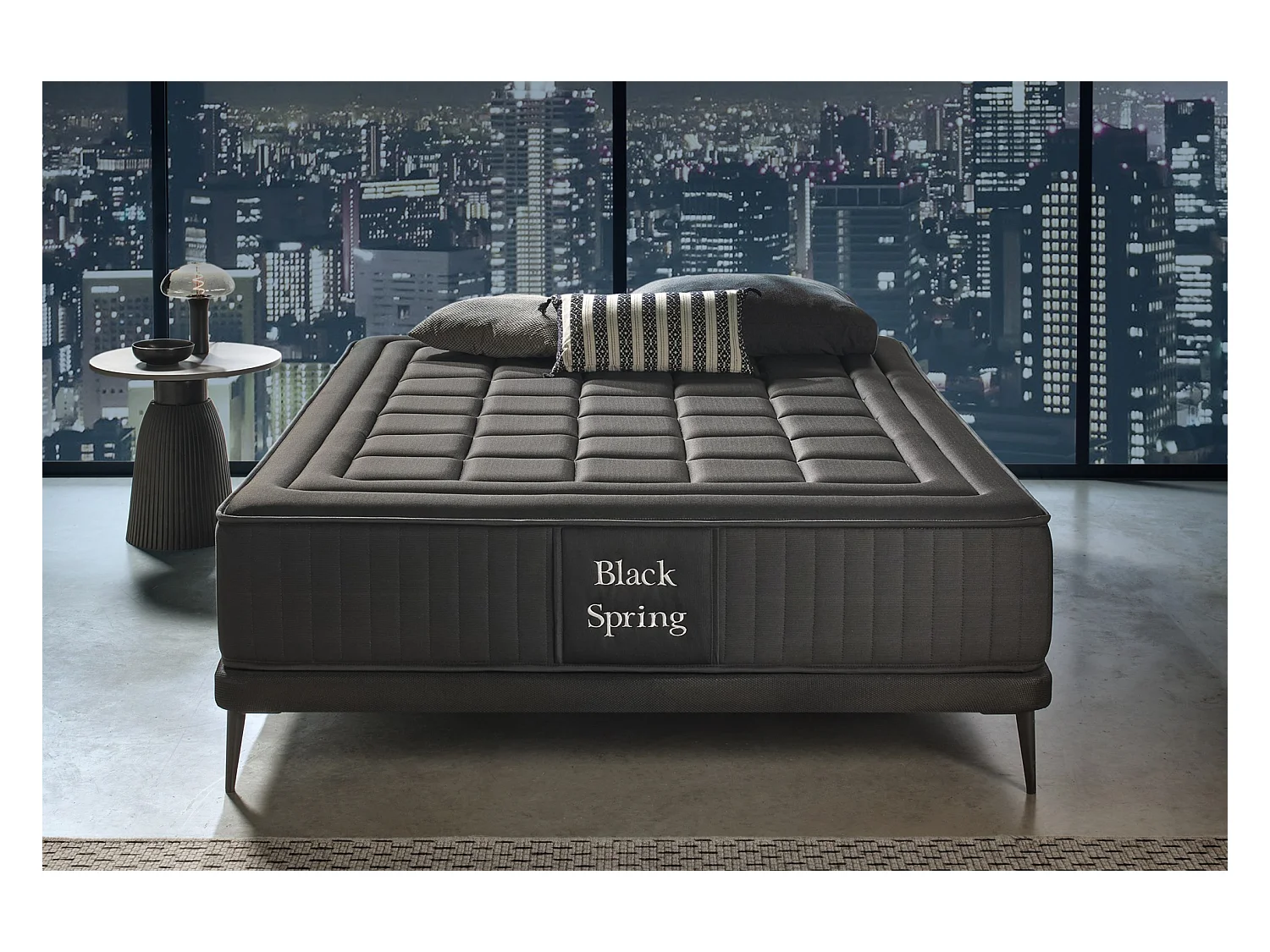 Matelas Ressorts Ensachés Black Spring Royal, 150x200 cm -Moonia