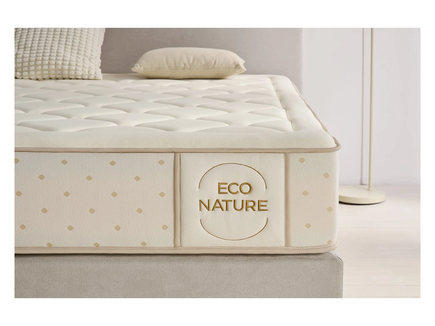 Matelas Ressorts Ensachés Eco Nature Spring, 90x200 cm -Moonia
