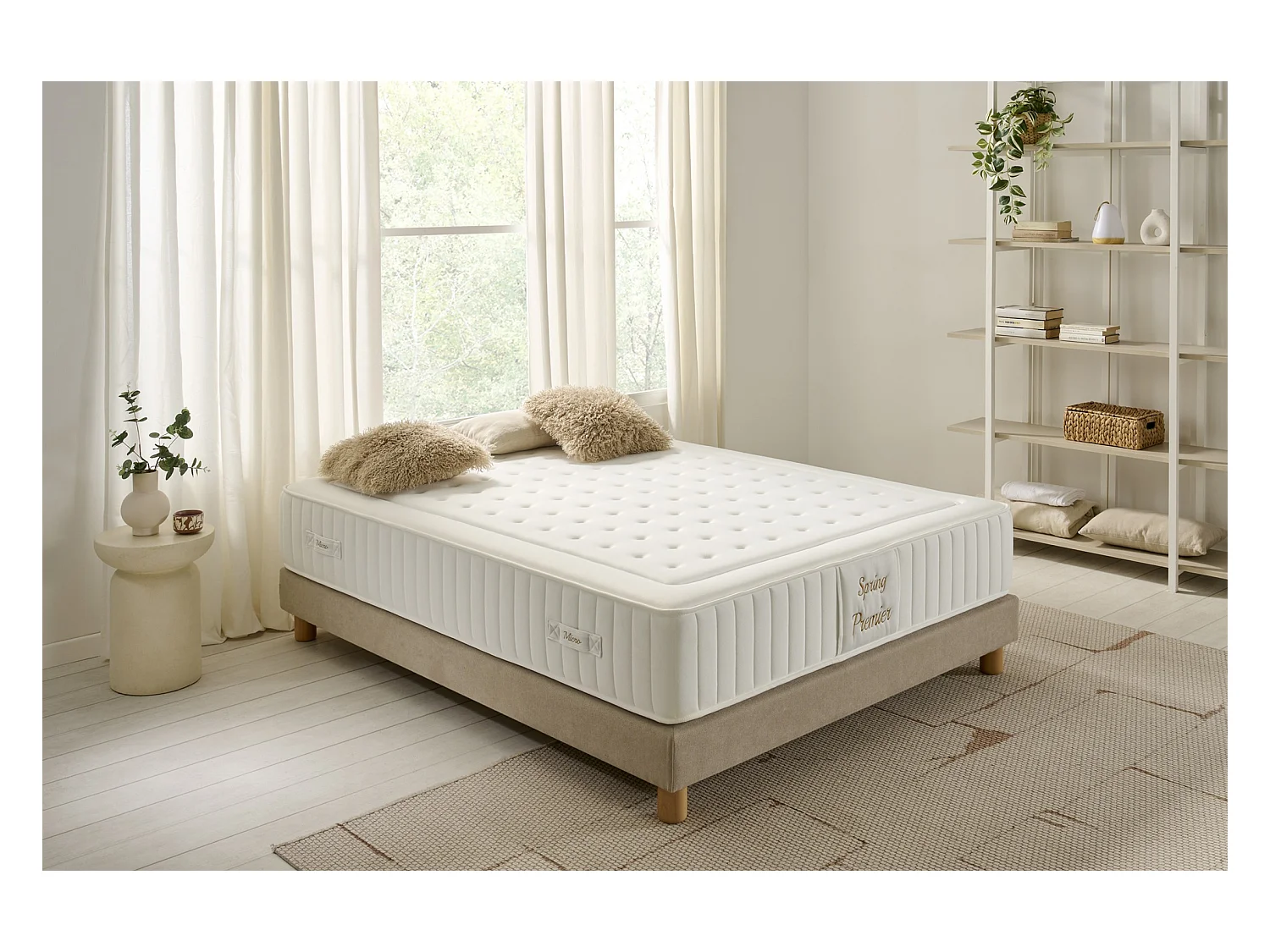 Matelas Ressorts Ensachés Micro Spring Premier, 160 x 190 cm -Moonia