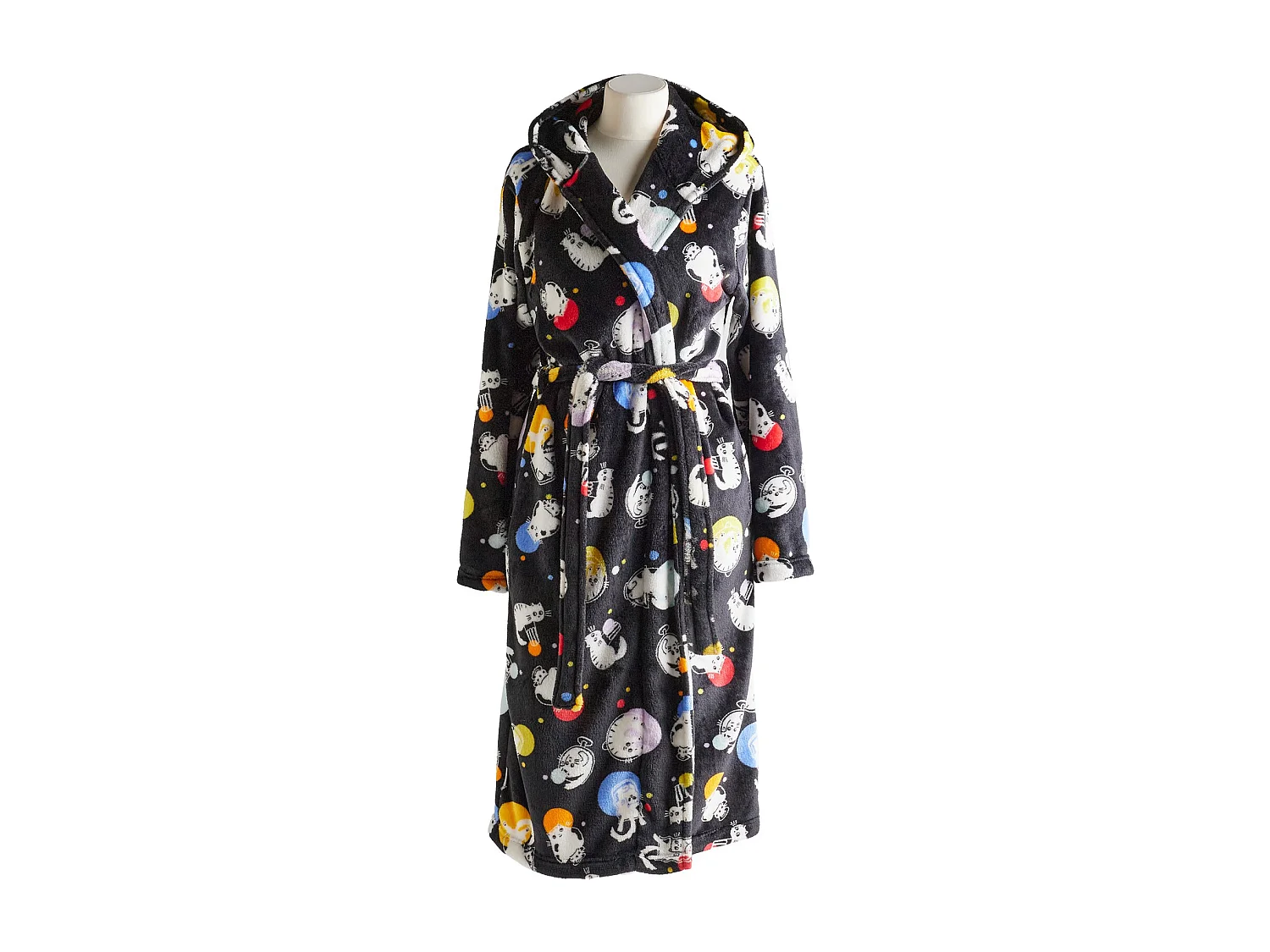 Bademantel Sirino mittelschwarz 65 x 115