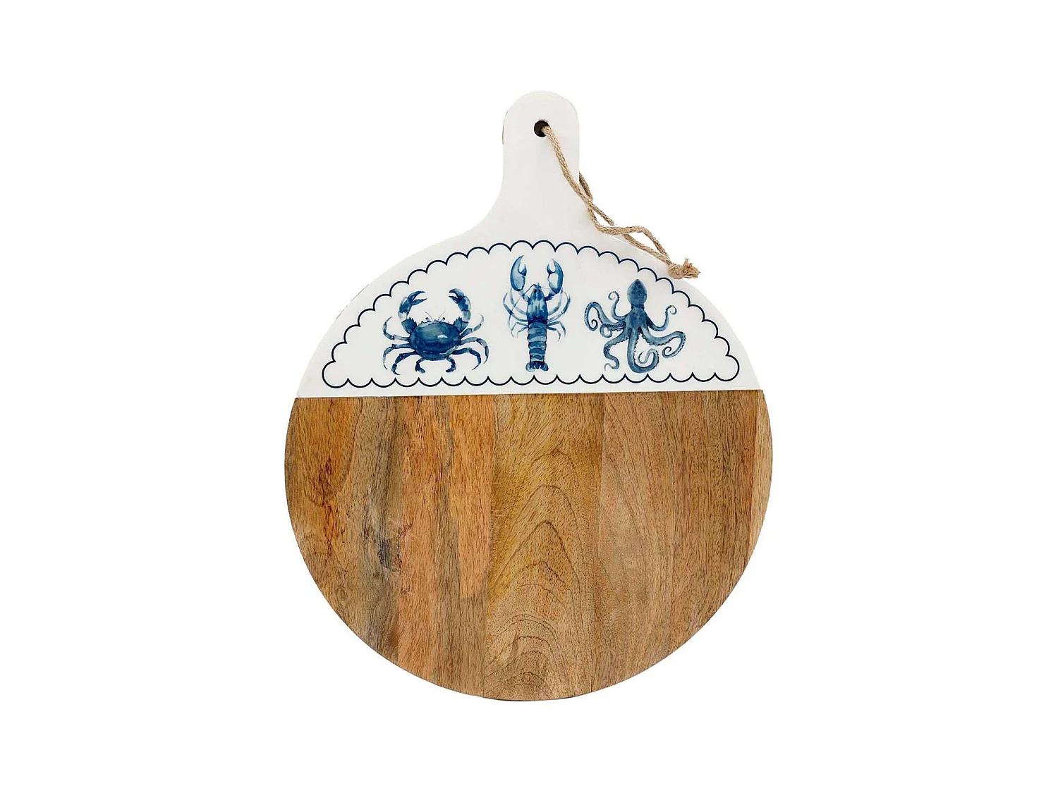 Planche apéro en bois de manguier Mer Ronde