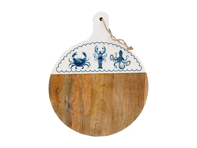 Planche apéro en bois de manguier Mer Ronde