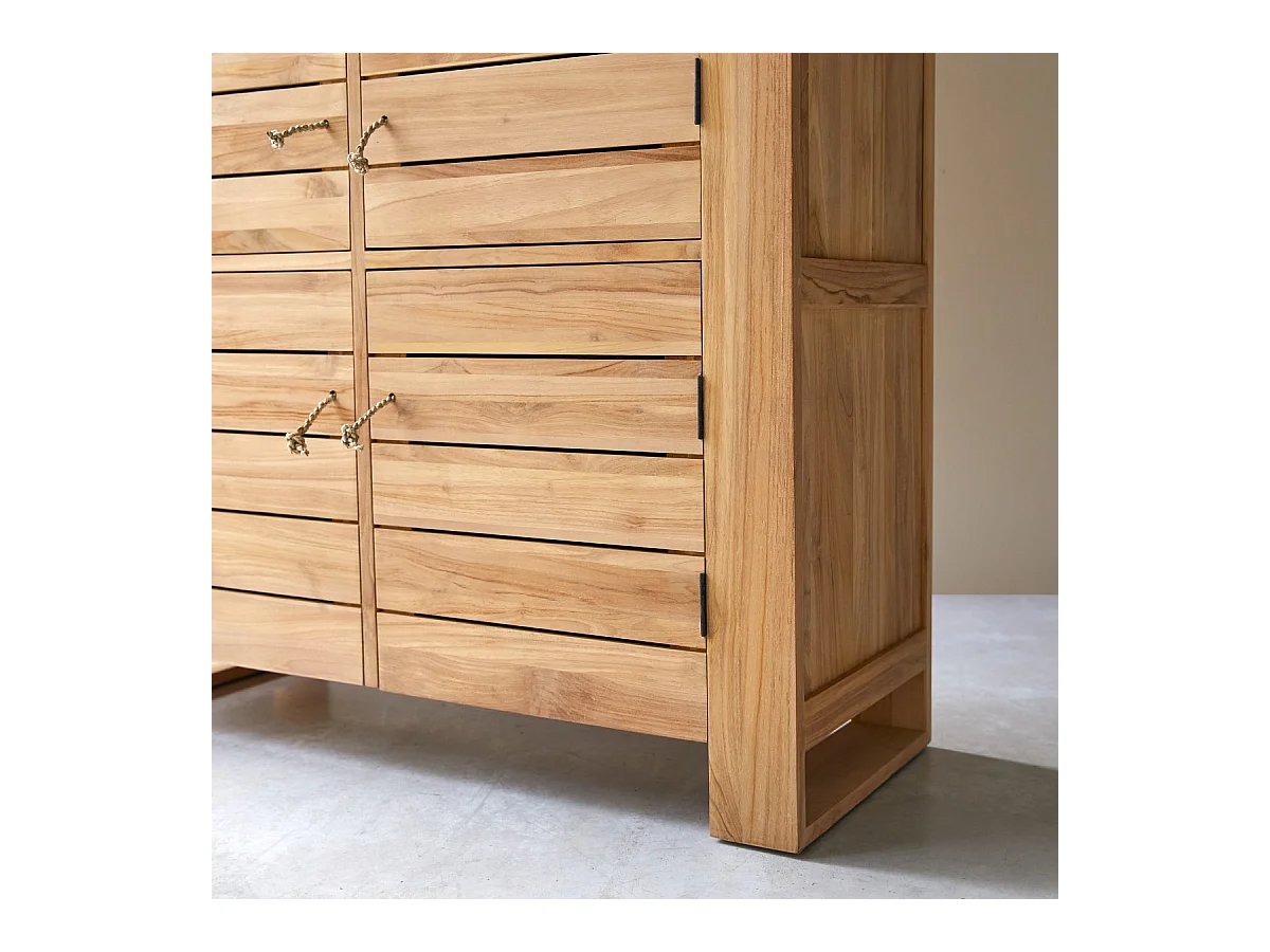 Armoire en bois de teck 160 Minimalys
