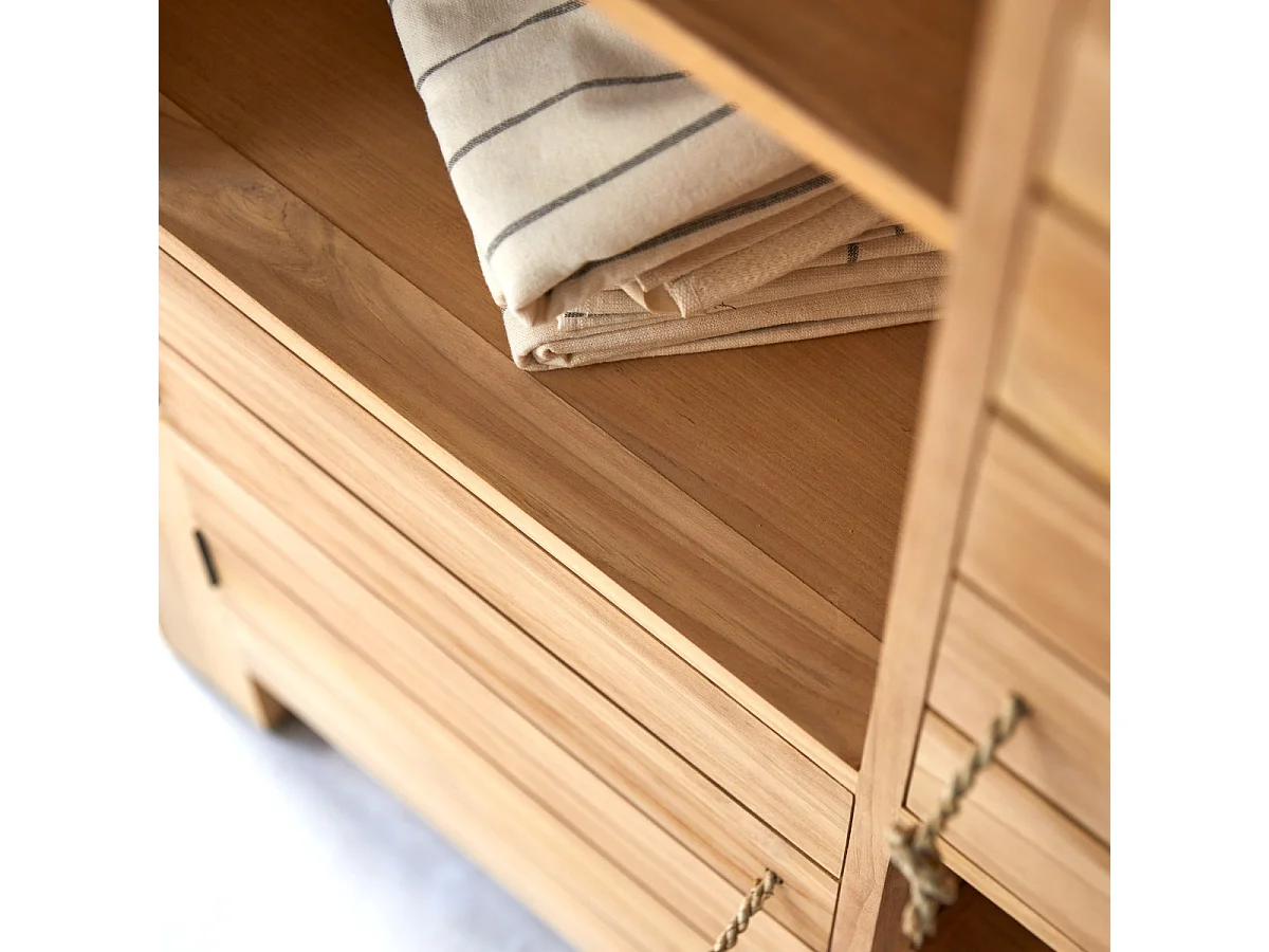 Armoire en bois de teck 160 Minimalys