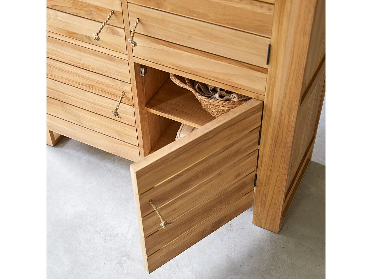 Armoire en bois de teck 160 Minimalys