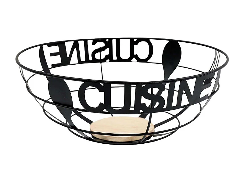 Corbeille à fruits en métal Cuisine 27 x 12.5 cm