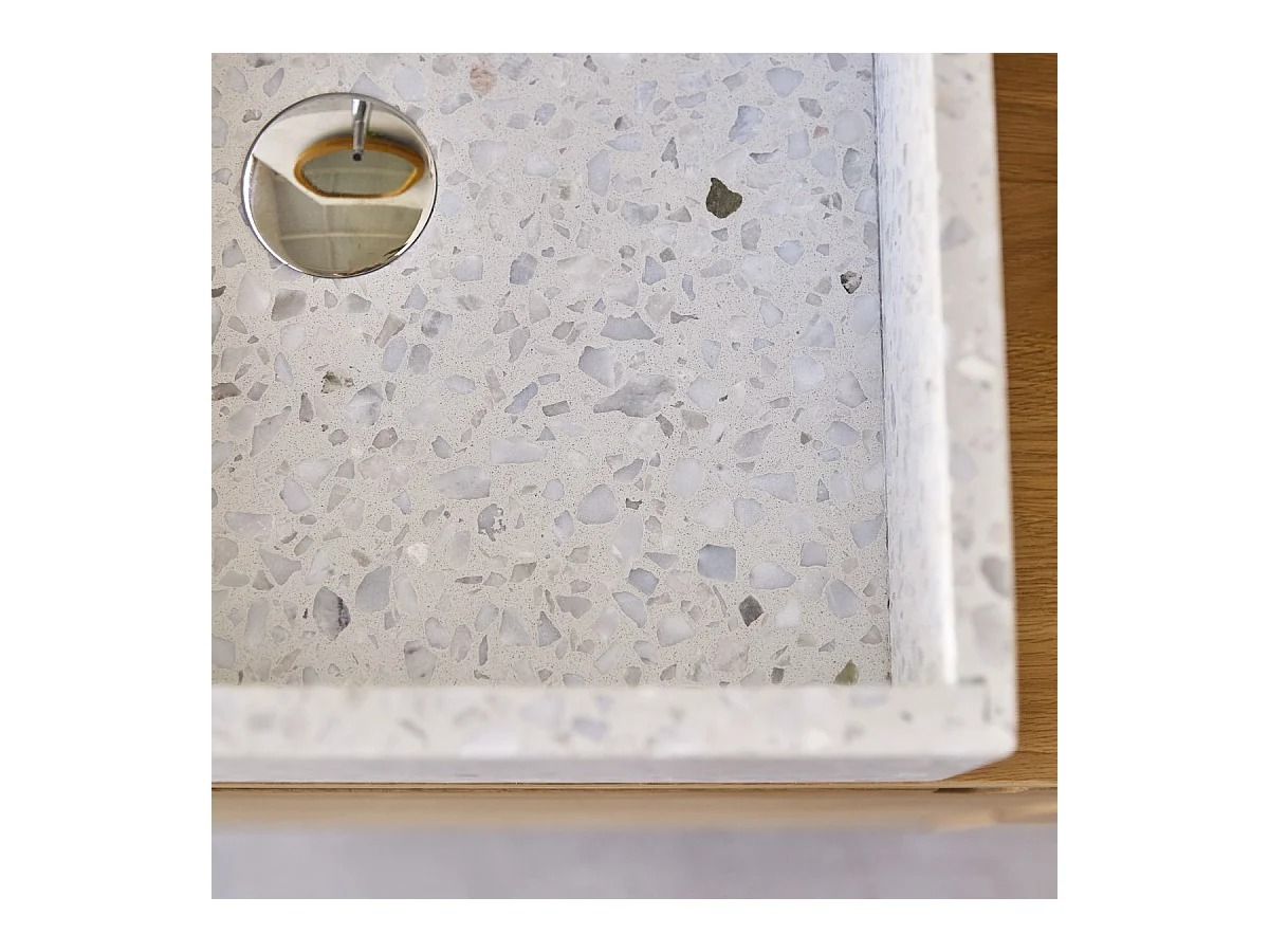 Waschbecken Made aus Premium-Terrazzo in Moon