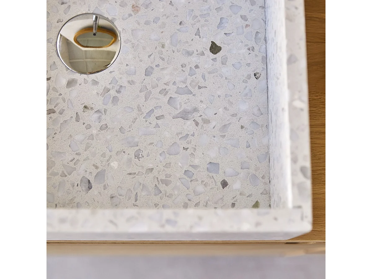 Lavabo in battuto di terrazzo premium moon Made