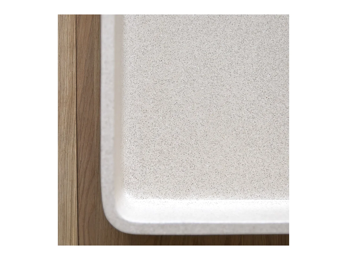 Waschbecken Iris aus cremefarbenem Terrazzo