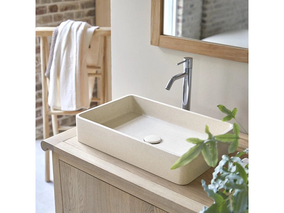 Lavabo in terrazzo cream Iris