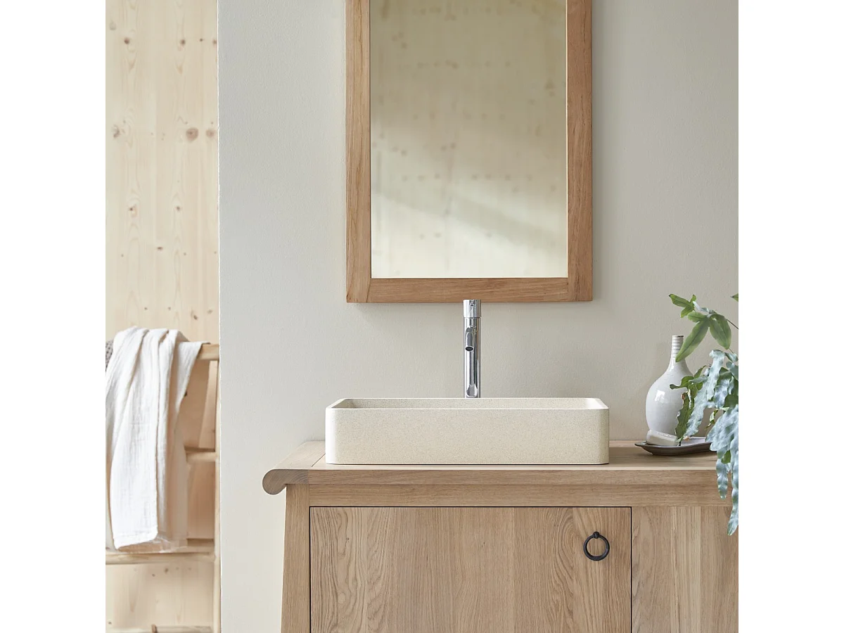 Lavabo in terrazzo cream Iris