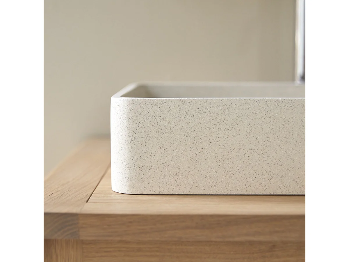 Lavabo in terrazzo cream Iris