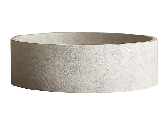 Rundes Waschbecken Gina aus grauem Beton