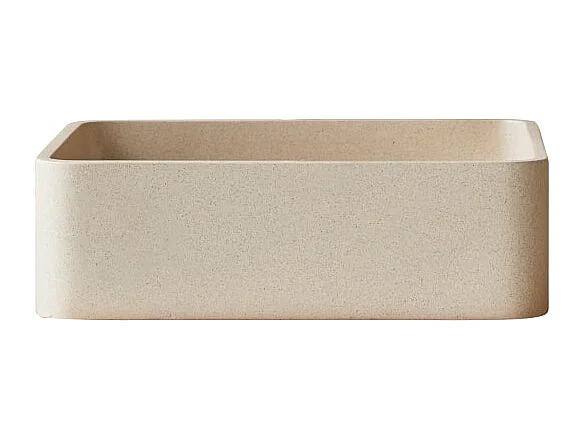 Lavabo quadrato in terrazzo cream Thaïs
