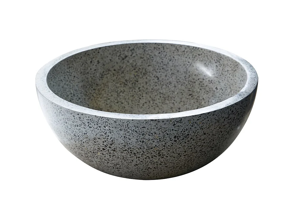 Vasque salle de bain en terrazzo Isa grey