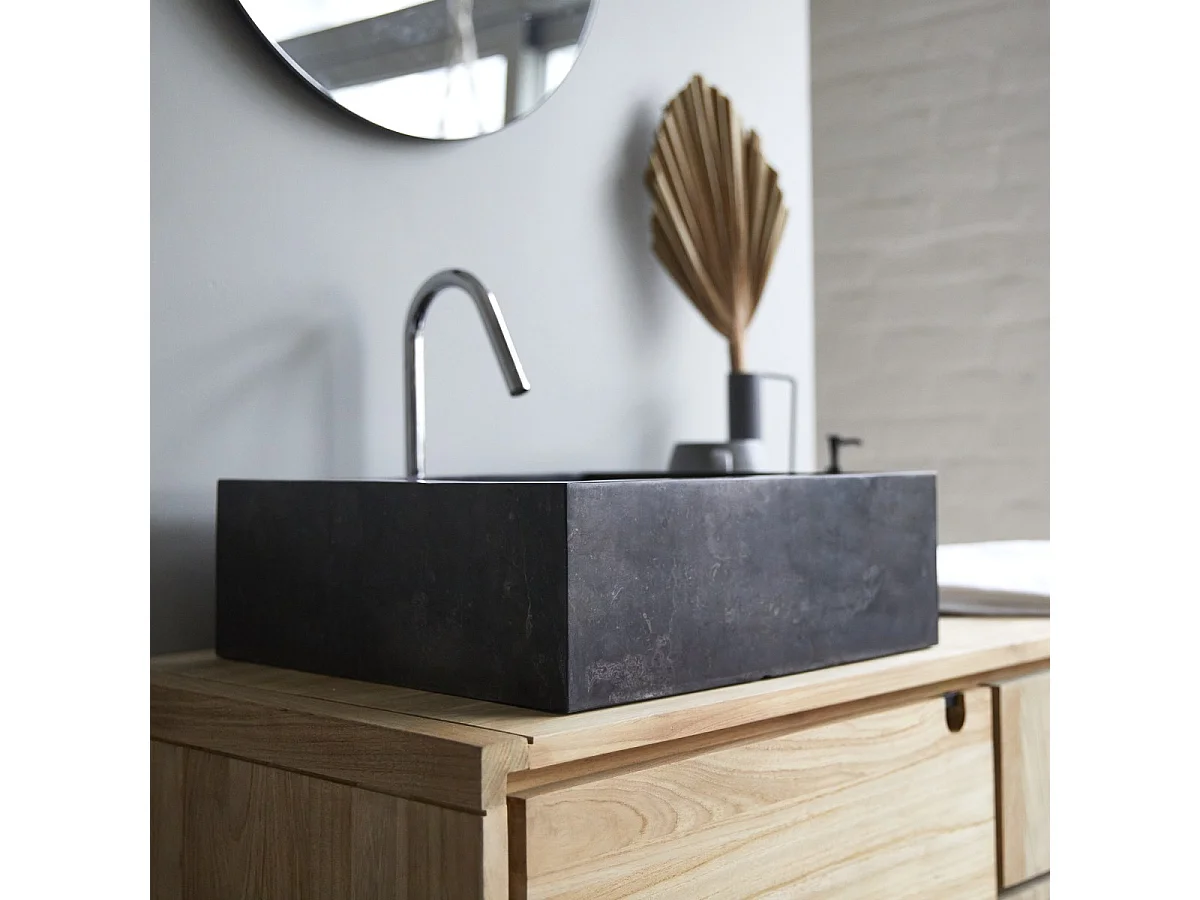 Marmorwaschbecken für Ihr Badezimmer Slats Dark Grey