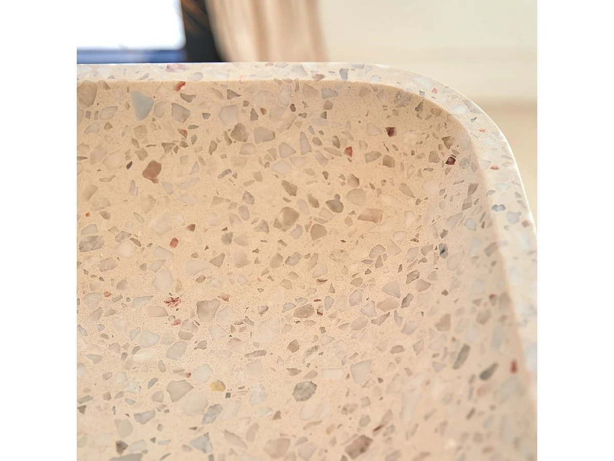 Lavandino rettangolare in terrazzo premium Moon Cilas