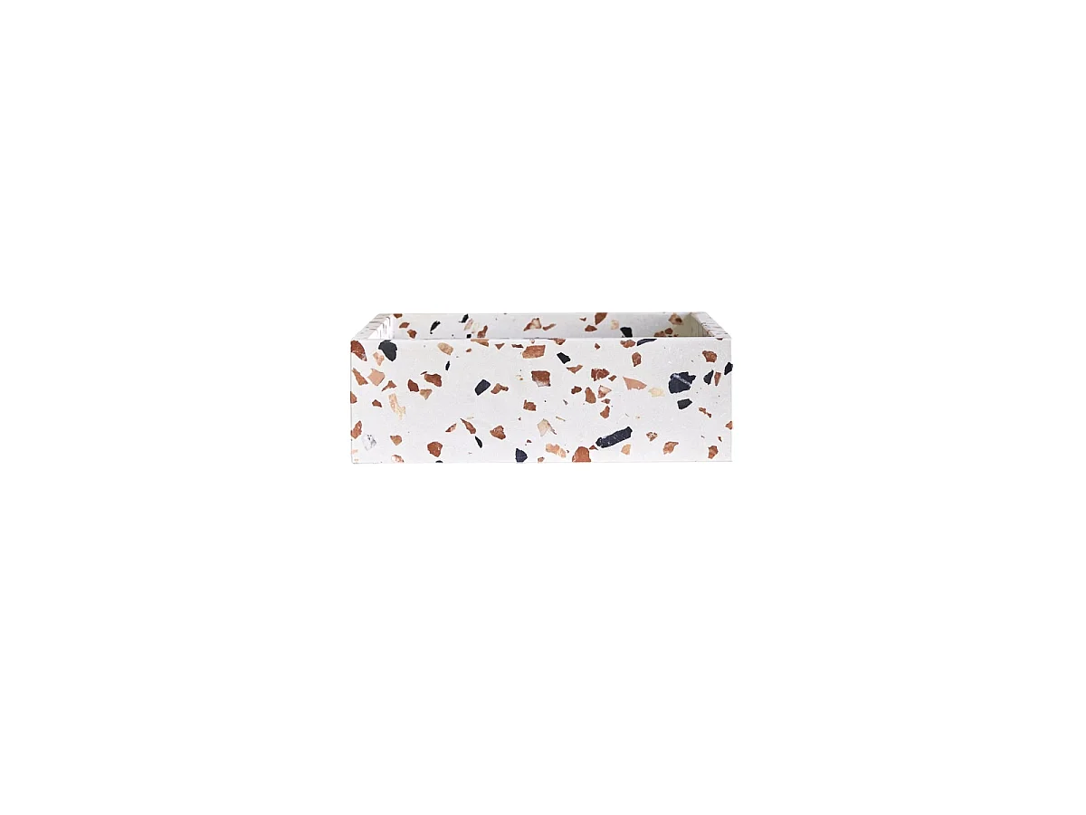 Lavabo in battuto di terrazzo premium brown Made