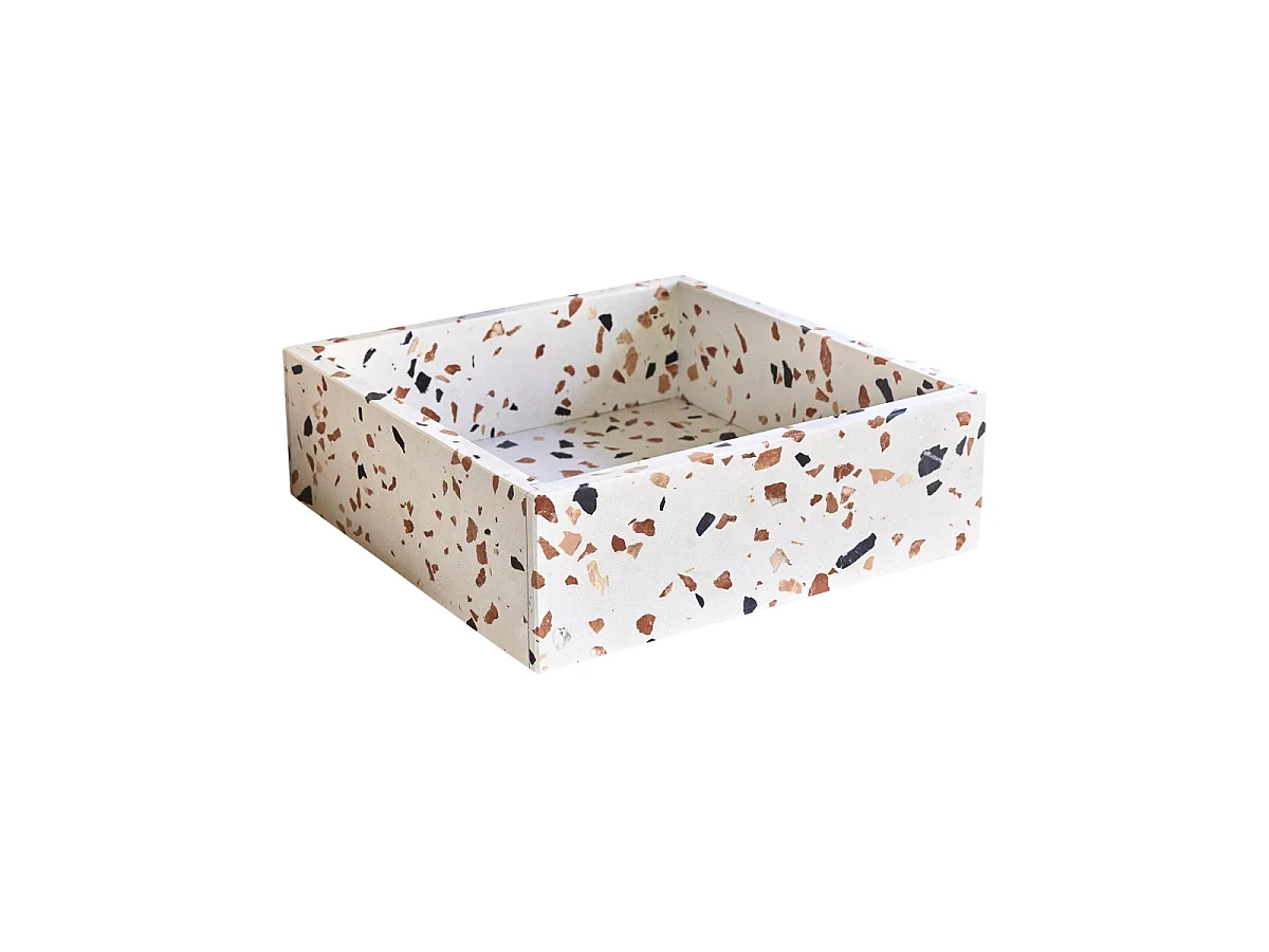 Lavabo in battuto di terrazzo premium brown Made