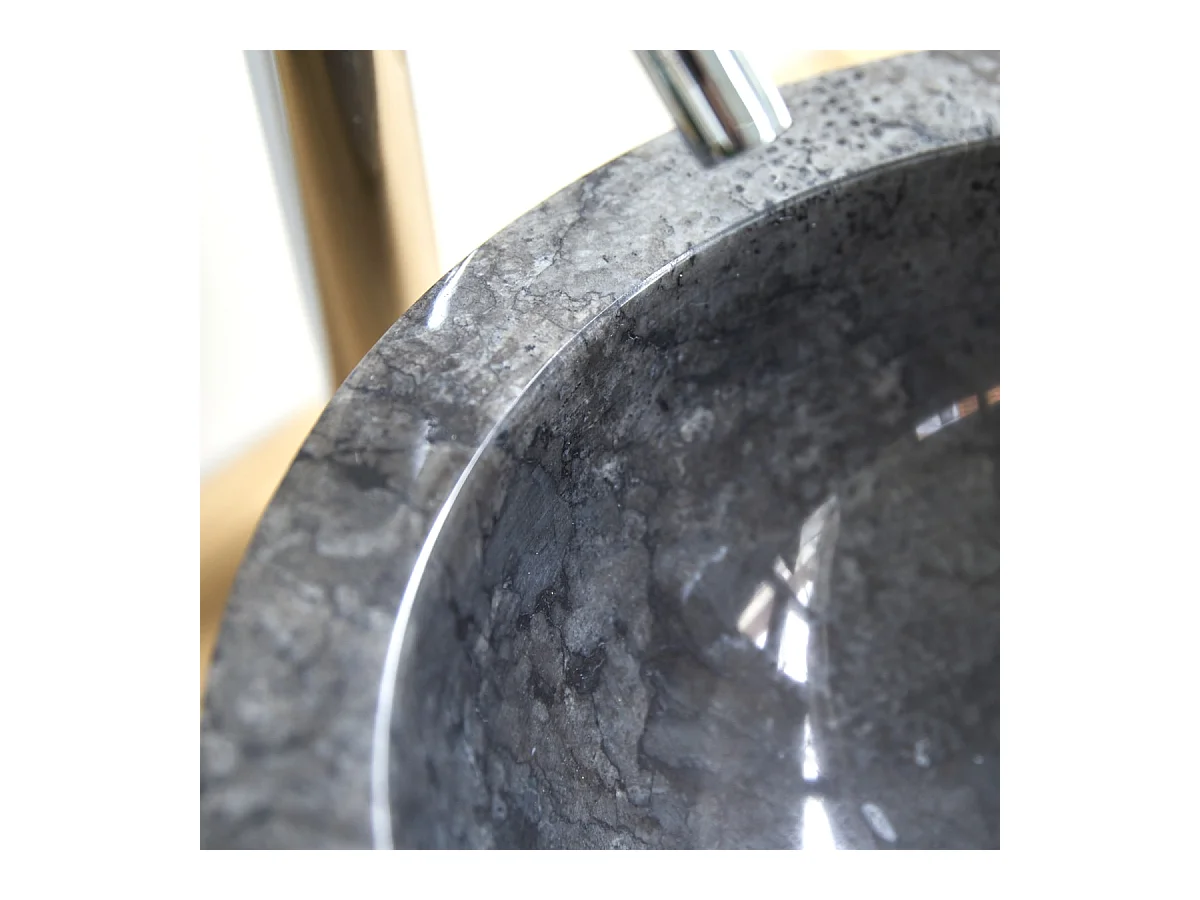 Waschbecken aus Marmor schwarz Waschbecken Bahya