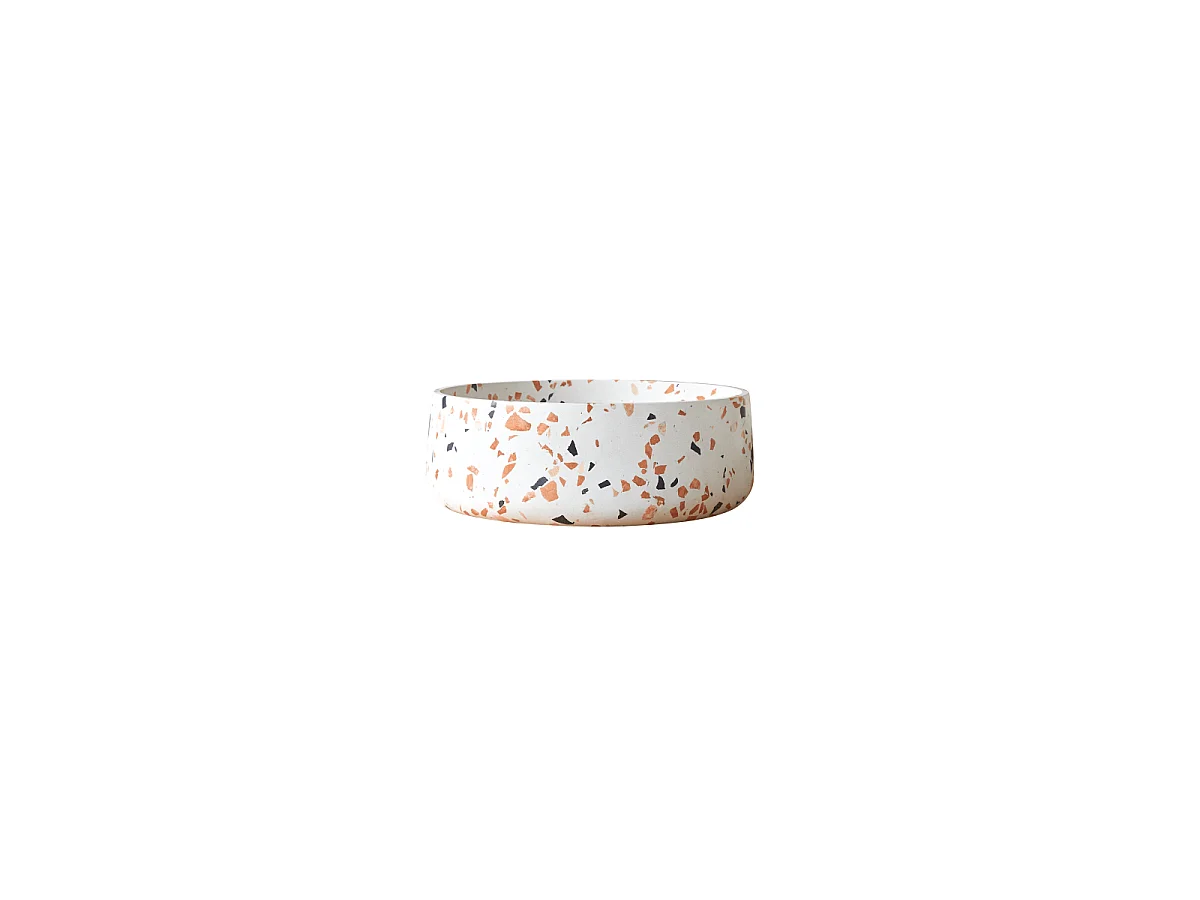 Vasque en terrazzo premium brown Milos