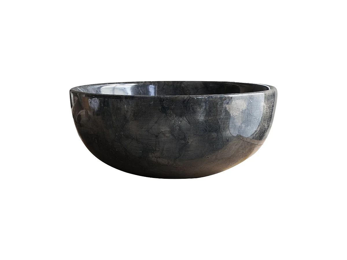 Lavandino circolare in marmo Mia dark Grey