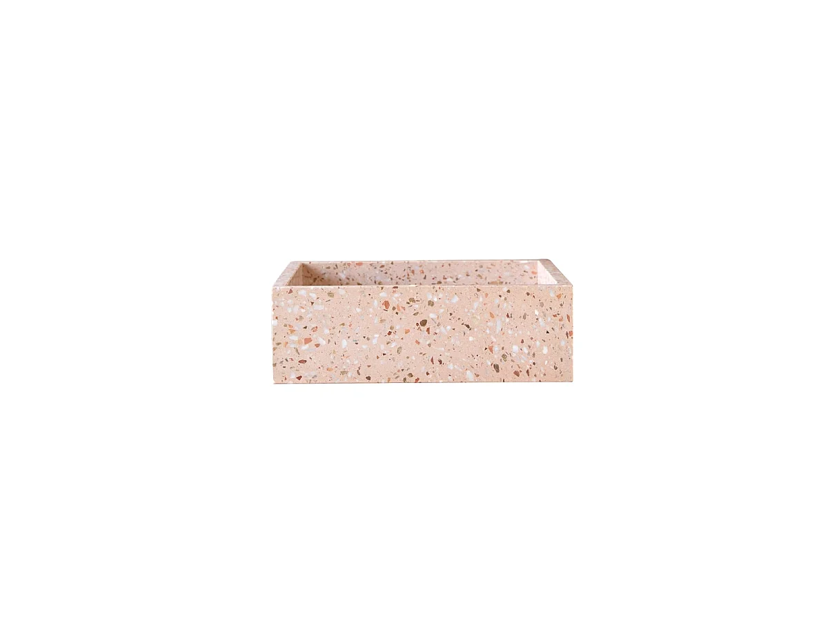 Waschbecken Made aus Premium-Terrazzo Pink