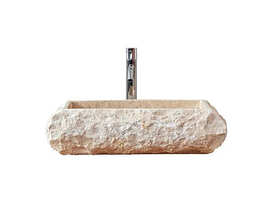 Waschbecken aus Marmor Scrula Slim cream