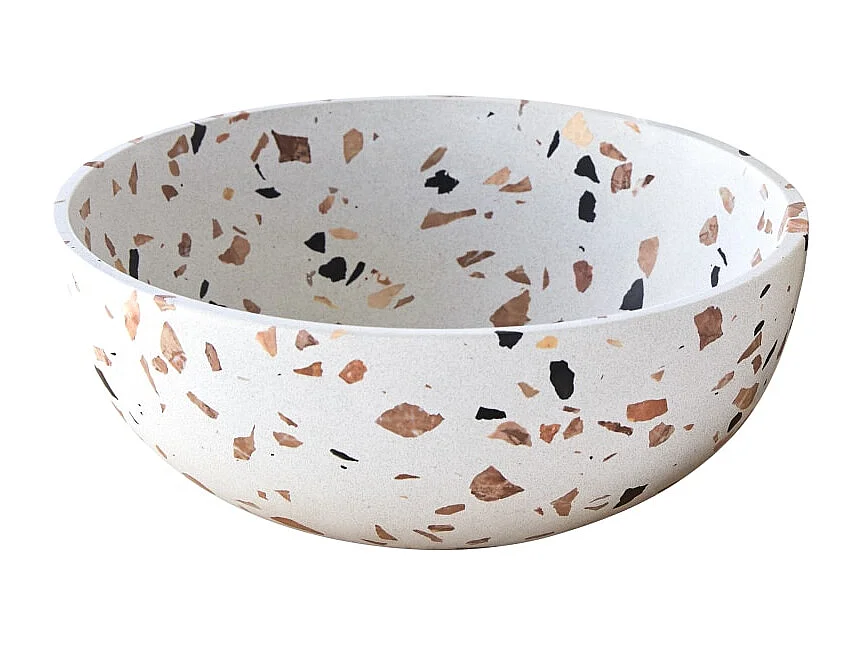 Waschbecken Elea aus Premium-Terrazzo Brown