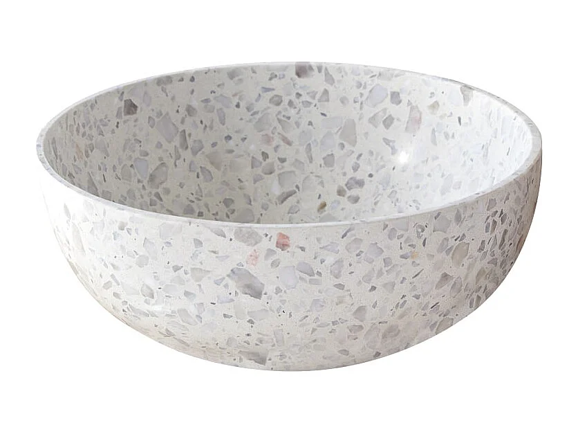 Lavabo in battuto di terrazzo premium moon Elea