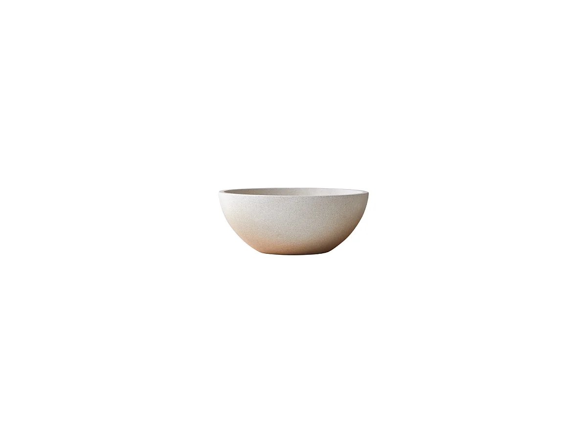 Vasque ronde en terrrazzo cream Micha