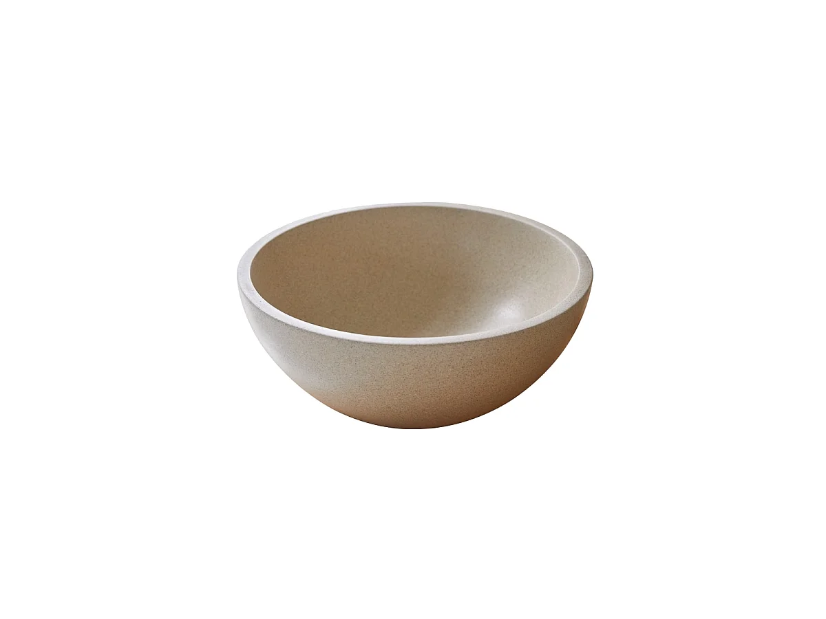 Vasque ronde en terrrazzo cream Micha