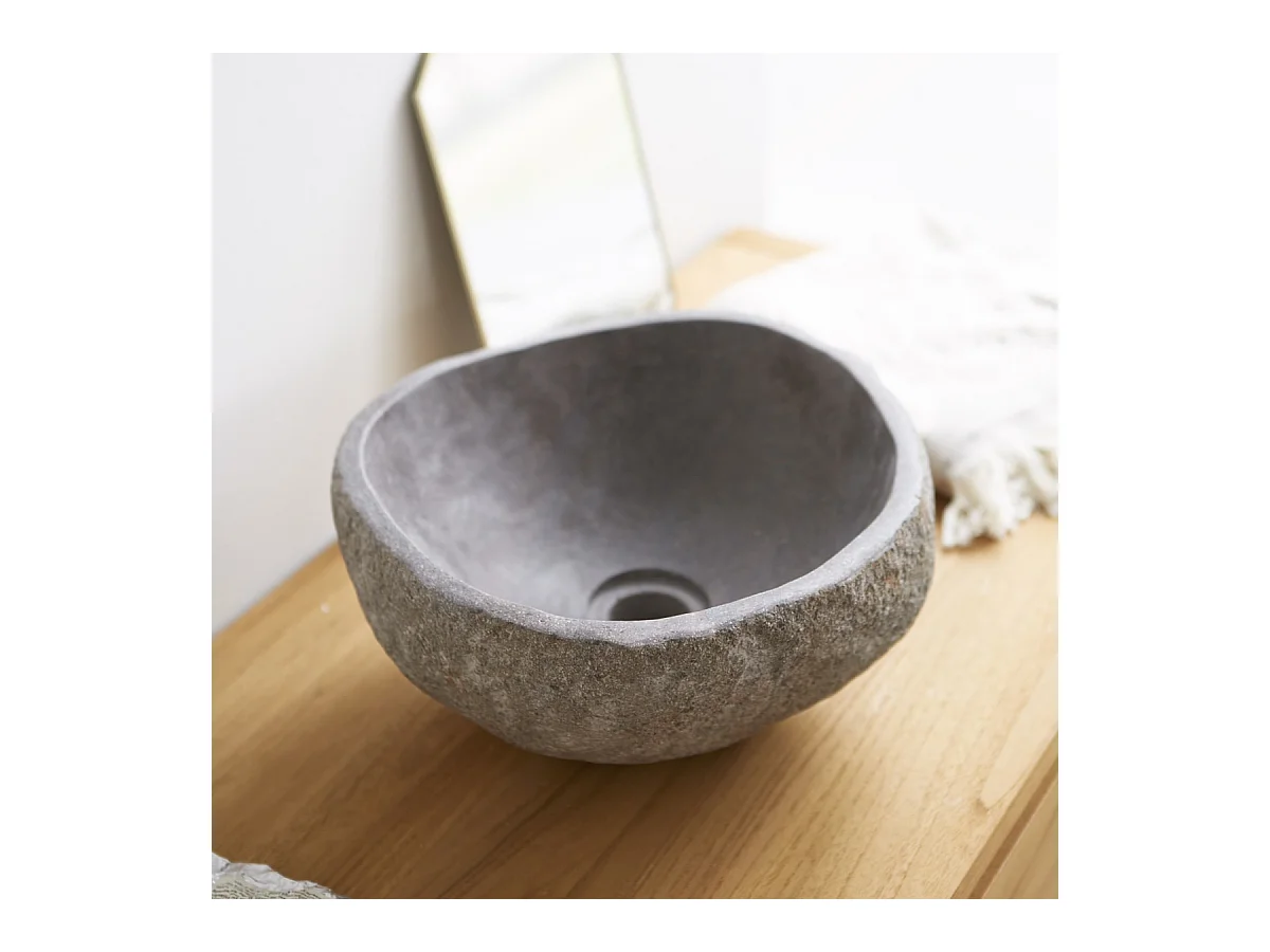 Aufsatzwaschbecken aus Lavastein Steinwaschbecken waschbecken Stein Natur neu