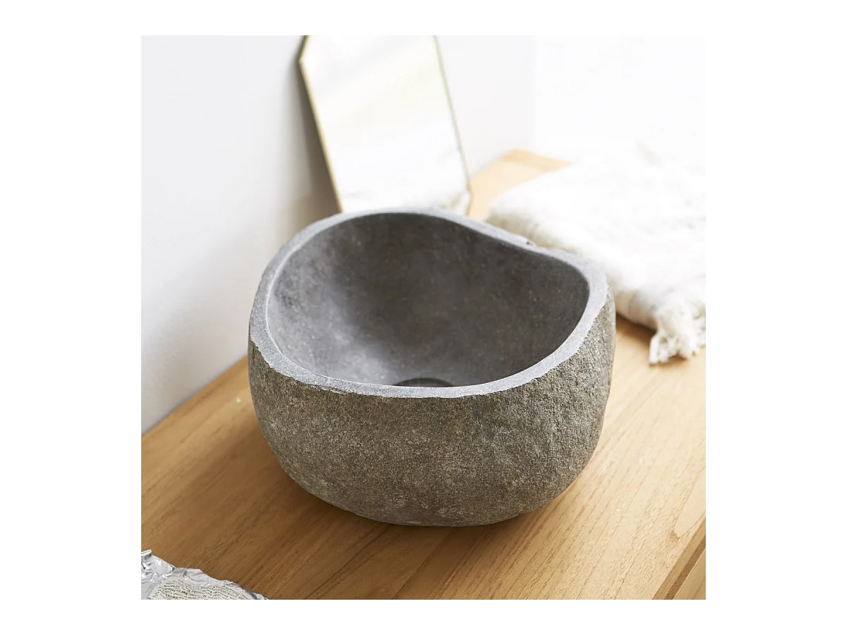 Aufsatzwaschbecken aus Lavastein Steinwaschbecken waschbecken Stein Natur neu