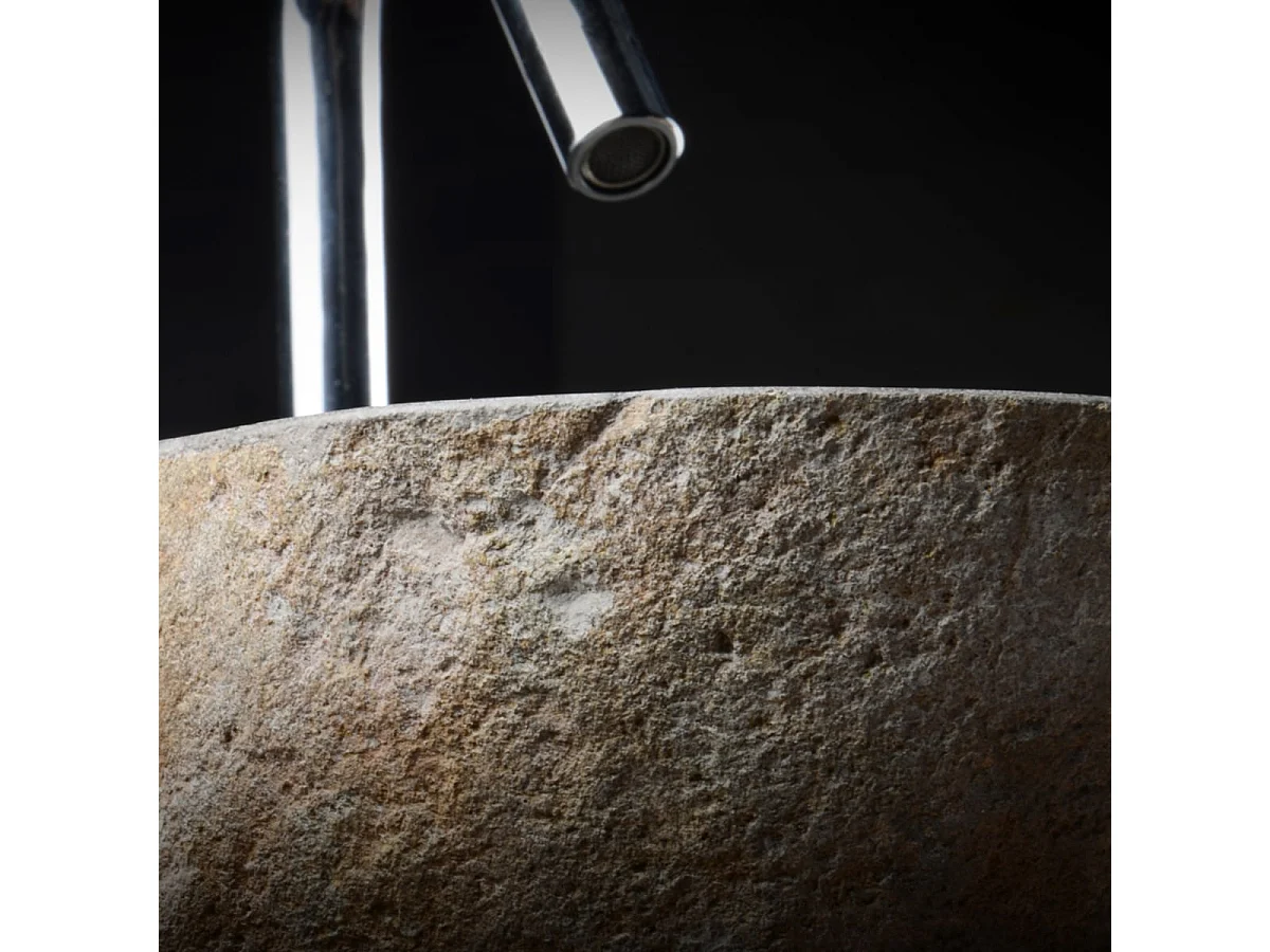 Aufsatzwaschbecken aus Lavastein Steinwaschbecken waschbecken Stein Natur neu