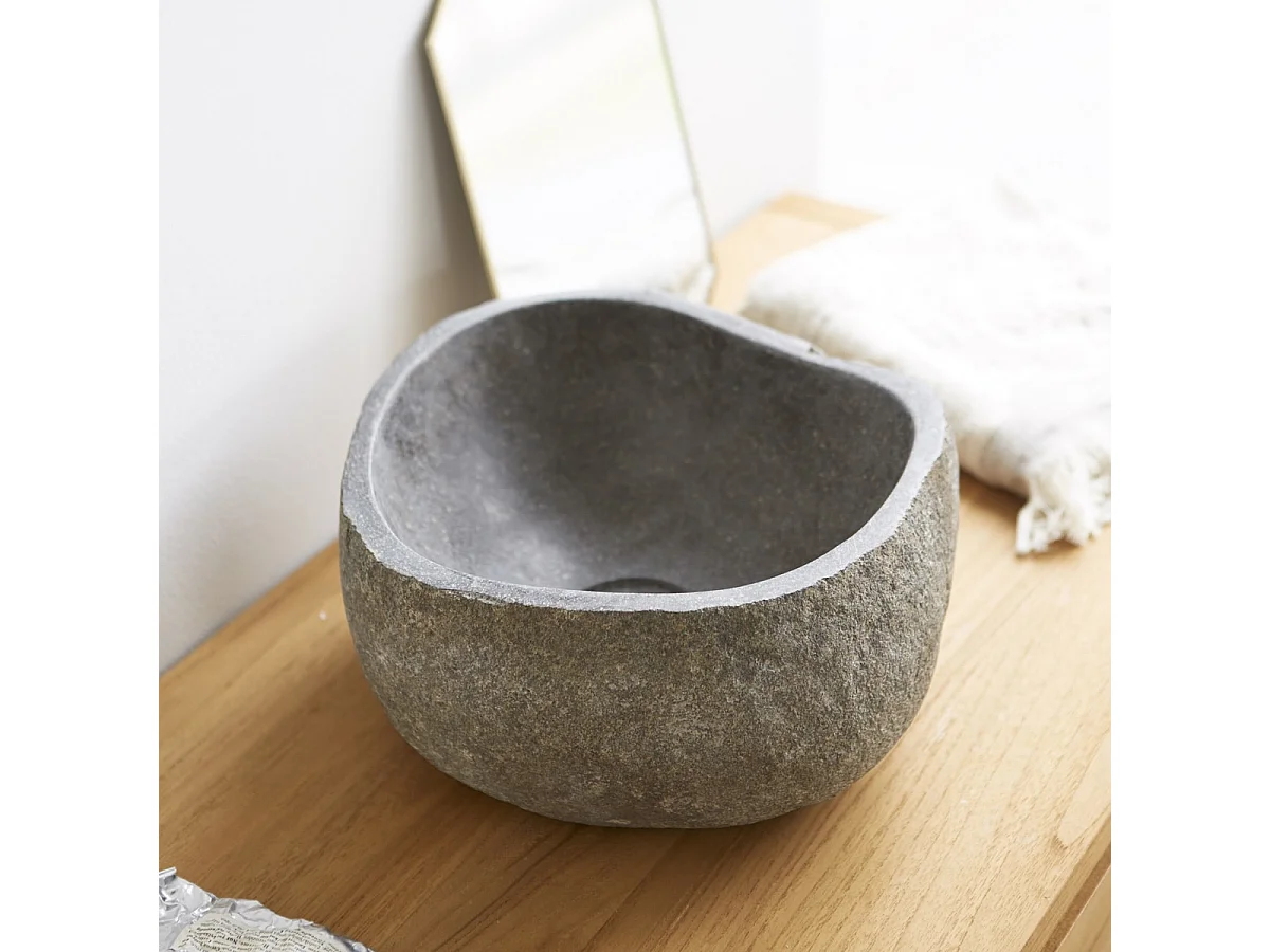 Aufsatzwaschbecken aus Lavastein Steinwaschbecken waschbecken Stein Natur neu