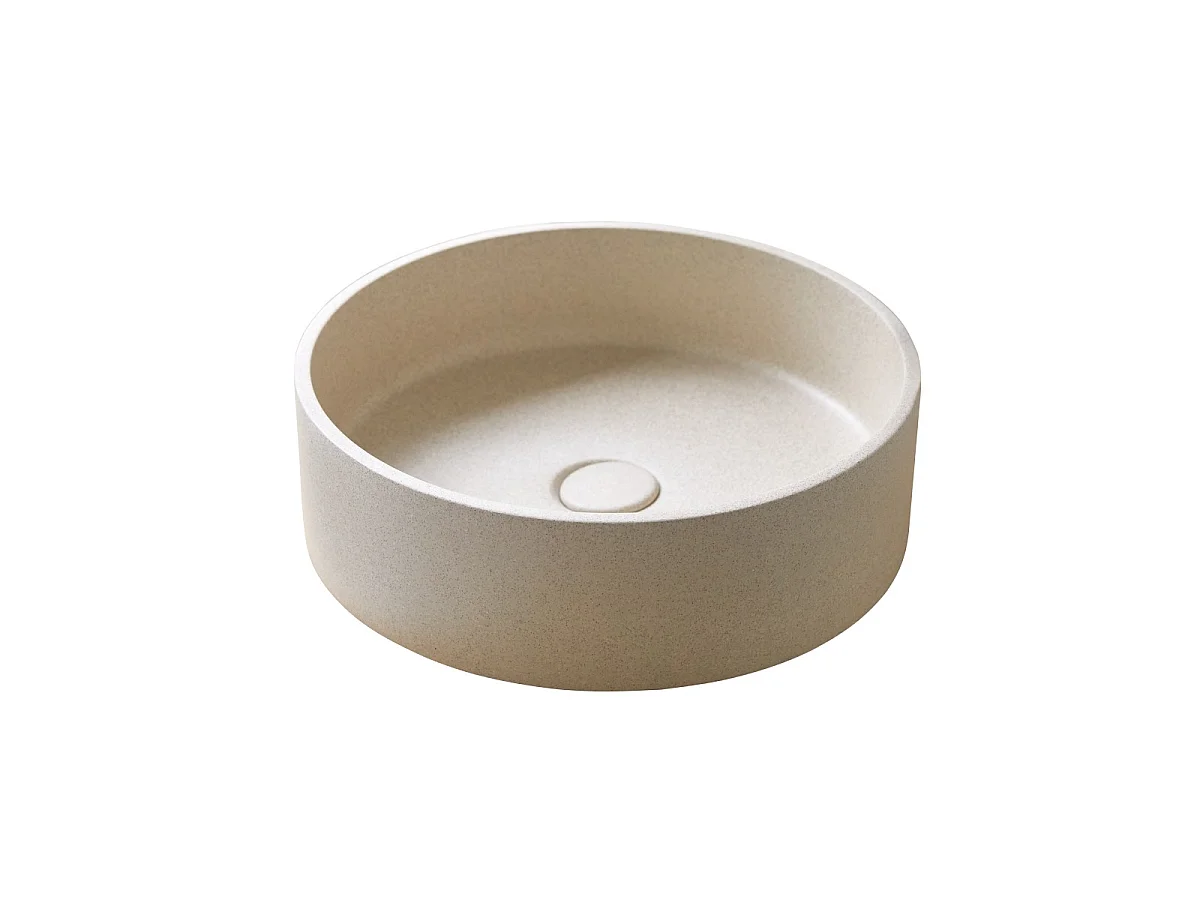 Vasque ronde en terrazzo cream Gina