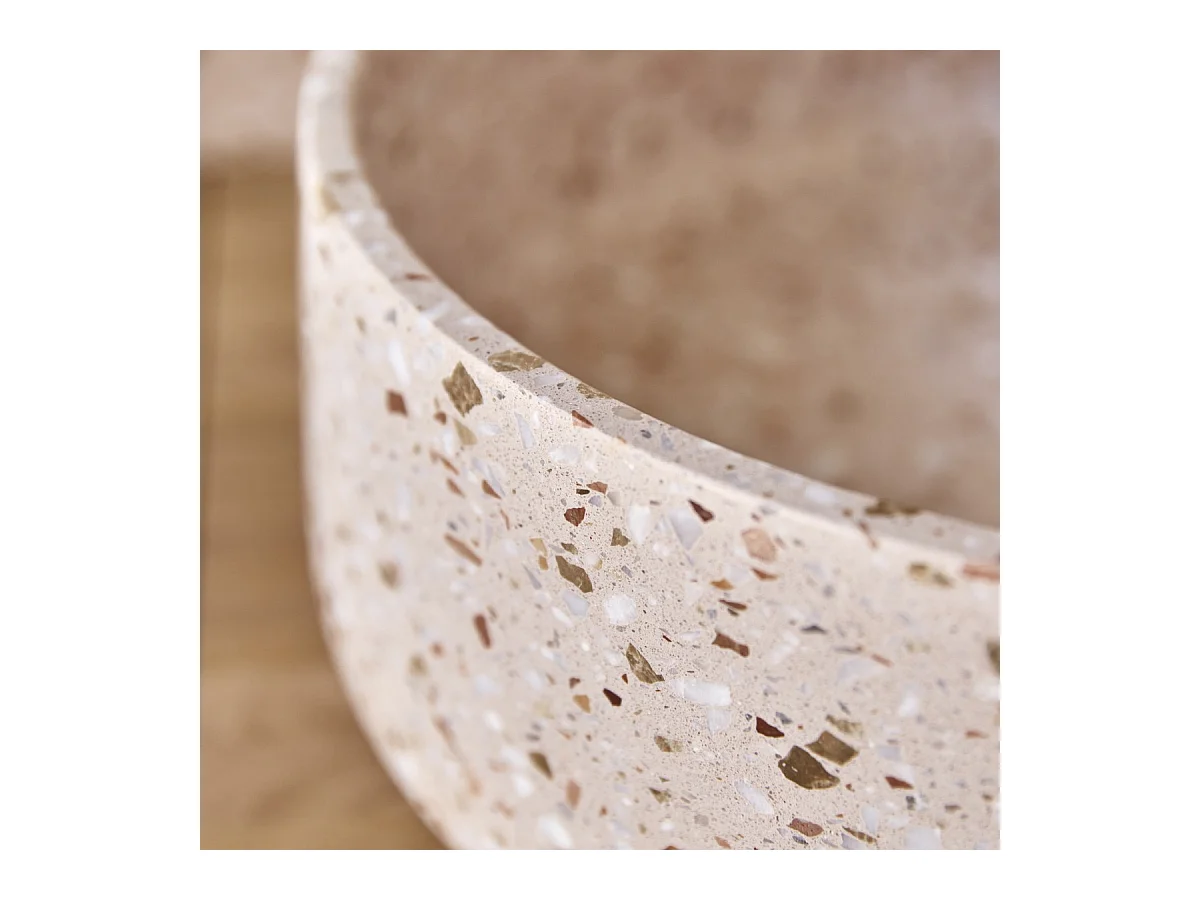 Vasque en terrazzo premium pink Milos