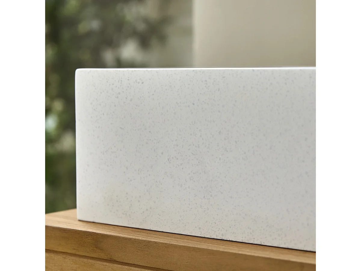 Lavabo da appoggio in Battuto di terrazzo 90 cm design Tikamoon