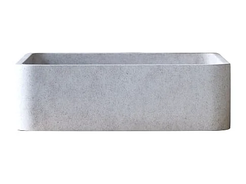 Quadratischer Waschtisch aus grauem Beton Thaïs