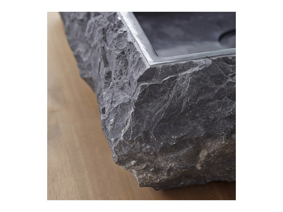 Waschbecken aus Marmor Scrula Slim black