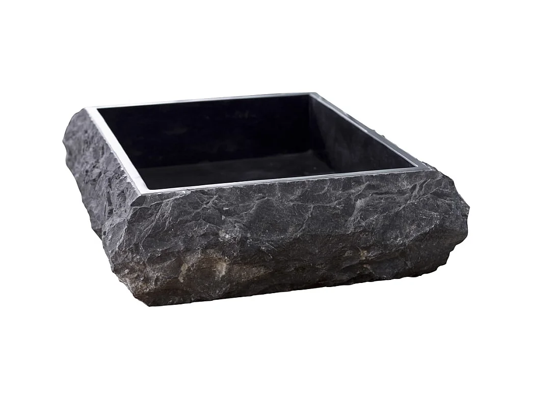 Waschbecken aus Marmor Scrula Slim black