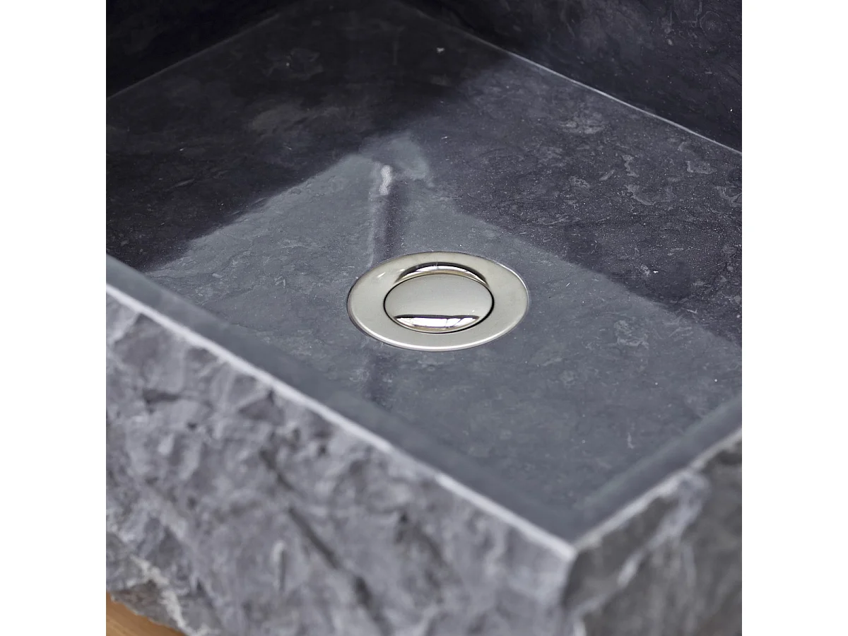 Waschbecken aus Marmor Scrula Slim black