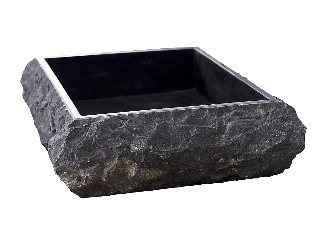 Waschbecken aus Marmor Scrula Slim black